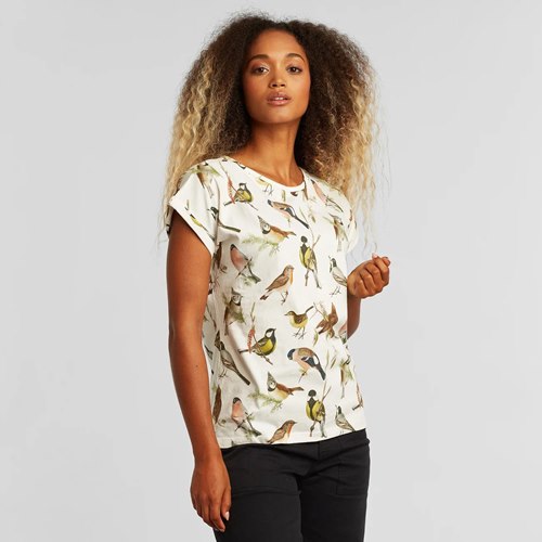 T-SHIRT Visby Birds Lady Off-white