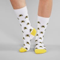 Socks bumblebees white