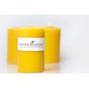 Block candles Hand cast beeswax candles