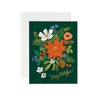 Christmas card, Holiday Bouquet