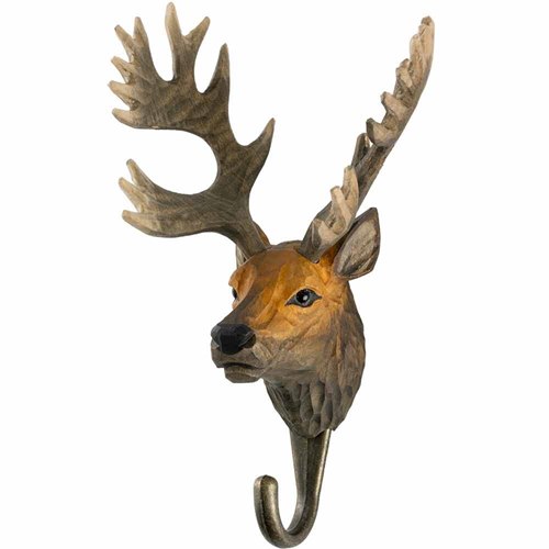 Hook hand-carved Red Deer