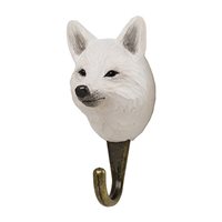 Hook hand-carved Arctic Fox