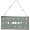 Metallskylt I love gardening