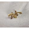 Earring Wasps, brass&silver