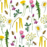 Napkins Bee & Flowers