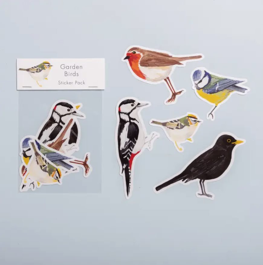 Nature Vinyl Stickers, Garden Birds - Naturbutiken