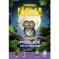 Pysselbok Svenska fåglar: ugglor & rovfåglar
