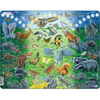 Puzzle Day & Night Animals, 60 pieces