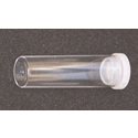 Plastic tube 62x18 mm transparent