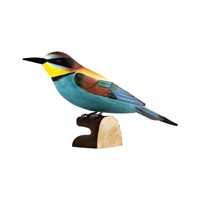 European Bee-eater carved wood