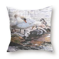Cushion cover Mute Swan