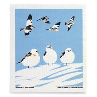 Dishcloth Snow Sparrows