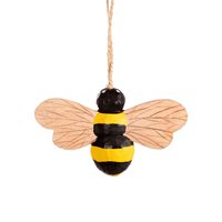 Christmas ornament Bee, carved