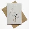 New Baby Stork Card - Recycled & Eco Friendly