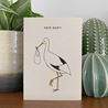 New Baby Stork Card - Recycled & Eco Friendly