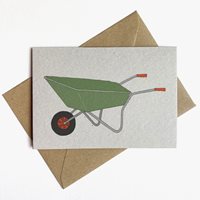 Wheelbarrow Card - Recycled & Eco Friendly Gardening Card