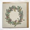 Christmas Wreath Embroidery Card