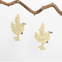 QUILLED DOVE Christmas pendant 2-pack