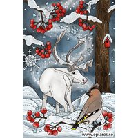 Christmas card Rowanberry reindeer