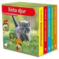 Söta djur: fem små böcker