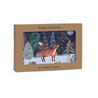 Card box, Fox in a winter landscape