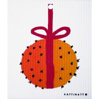 Dish cloth Christmas orange