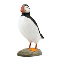 Puffin carved wood