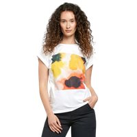 T-shirt Visby flowers lady white