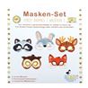 Masks, Forest animals, set of 5, brown
