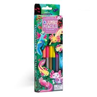 6 Colour Pencils - Double Sided Jumbo - Axolotl