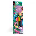 6 Colour Pencils - Double Sided Jumbo - Axolotl