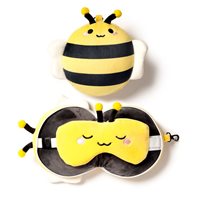 Bee Travel Pillow & Eye Mask