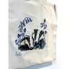 Watercolour Badger Cotton Tote Bag