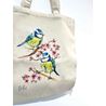 Watercolour Blue Tit Cotton Tote Bag