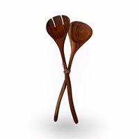 Wooden salad cutlery