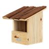 Bird house robin bark roof