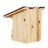 Bird house robin bark roof