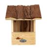 Bird house robin bark roof