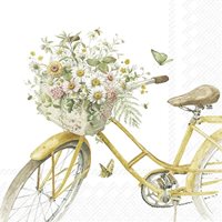 Napkin Flower Bike Coffee