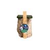 Birch Log Nest Box Open