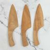 Wooden cake spatula