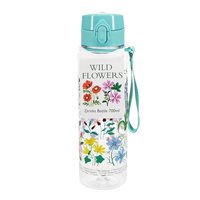 Drinks bottle with push button lid 700ml - Wild Flowers