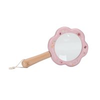 Magnifying glass fairy garden