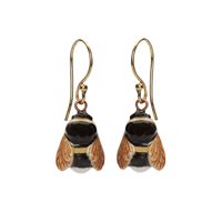 Tiny Bumblebee Earrings