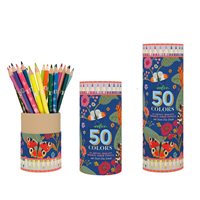 25 double-colored pencils butterflies