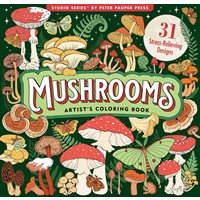 Mushrooms Adult Coloring Book