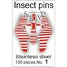 Insect Pins Steel No 1