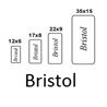 Monteringslapp vit Bristol
