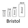 Mounting Label White Bristol 12x6 mm