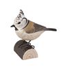 Crested tit Wood carving